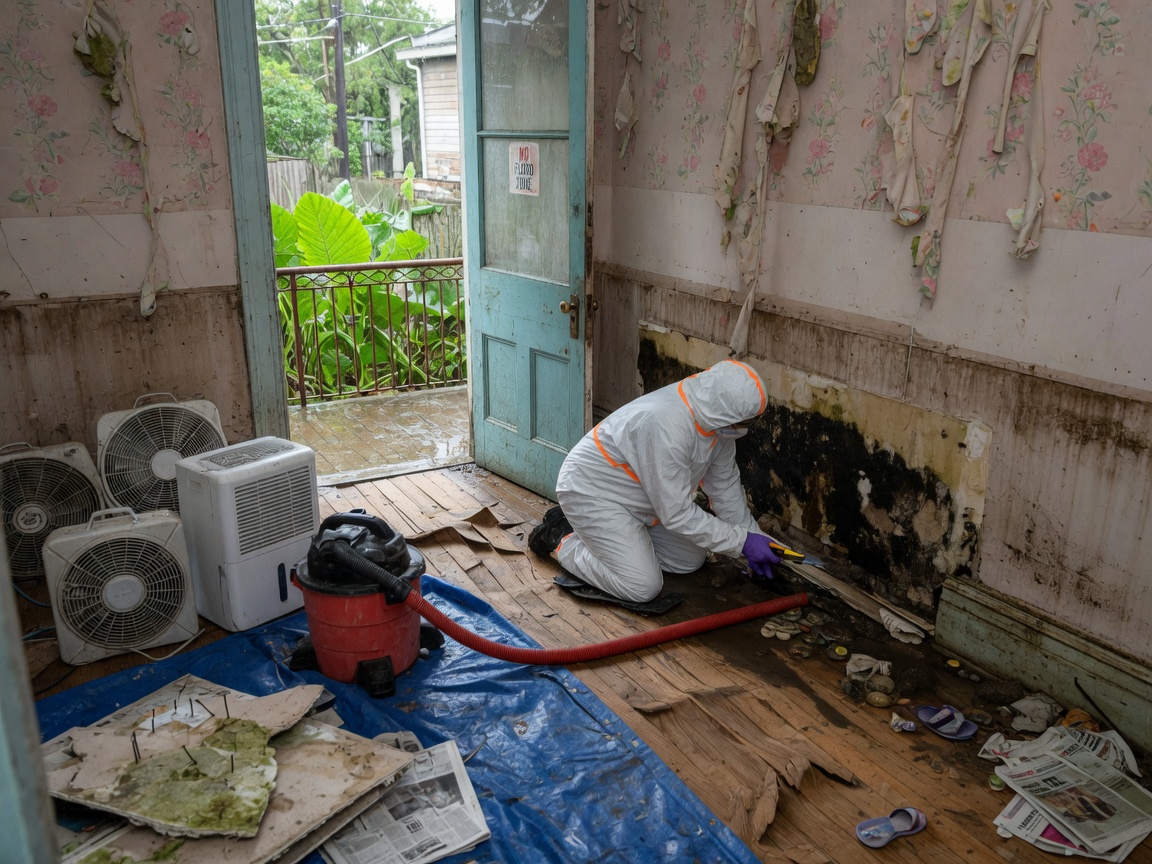 Water Damage Repair After New Orleans Summer Flooding