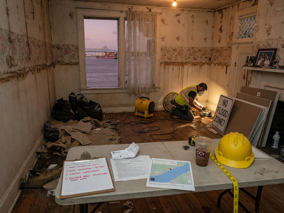 What Influences Water Damage Repair Costs Near The Mississippi River